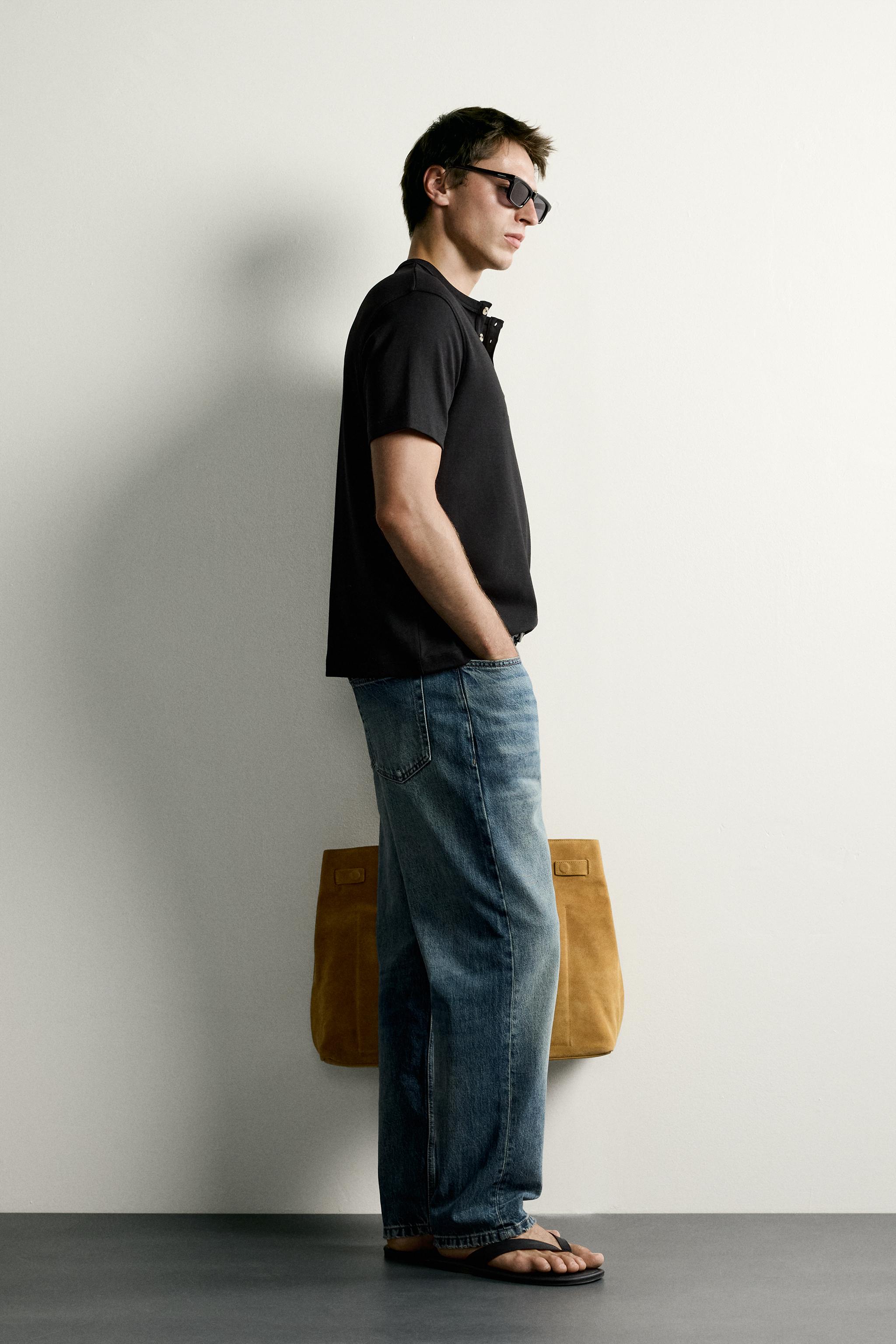 REGULAR FIT HENLEY T-SHIRT